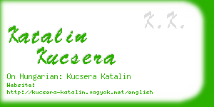 katalin kucsera business card